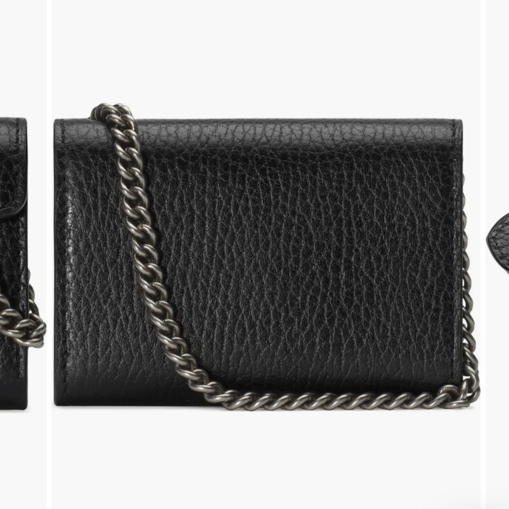 Gucci Dionysus Black Leather Card Case - Picture 9 of 11